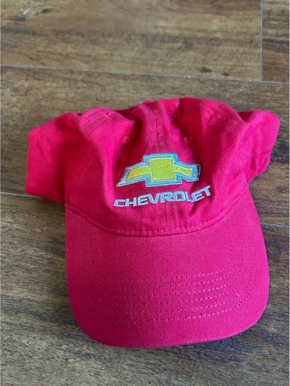 Chevrolet Red Baseball Cap with Embroidered Logo